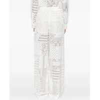 Imbracaminte Dama pagina 83 - Pantaloni casual Fendi Viscose And Silk Dvor Pants WHITE Femei (BM 18607252) - B-mall.ro