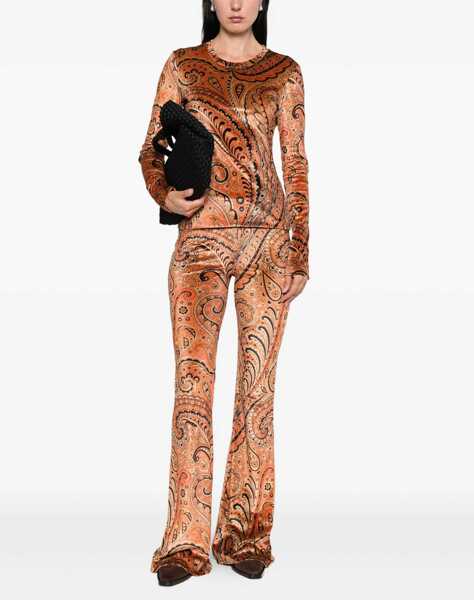 Bluze ETRO Paisley Print Top ORANGE Femei (BM 18607255) 2