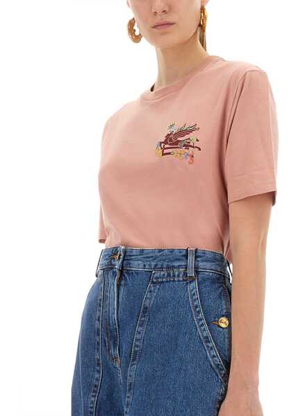 Tricouri ETRO T-Shirt With Pegasus PINK Femei (BM 18607273) 4