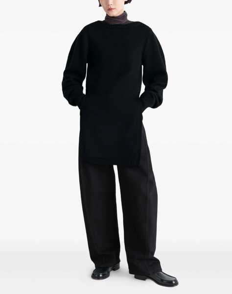 Pulovere casual LEMAIRE Shirt With Slits BLACK Femei (BM 18607294) 2