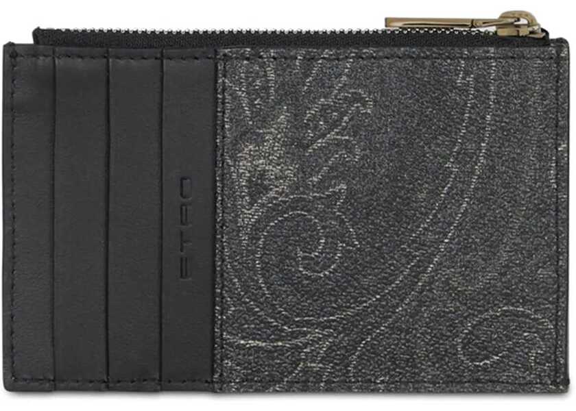 Portofele ETRO Card Holder Arnica With Pegasus BLACK Barbati (BM 18607330) 2
