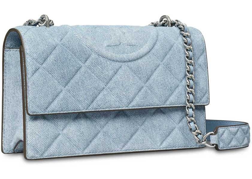 Genti de umar Tory Burch Suede Fleming Bag DENIM Femei (BM 18607333) 5