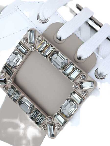 Sneakers Roger Vivier Viv Skate Sneakers In Leather Chiedi A Chatgpt WHITE Femei (BM 18607393) 3