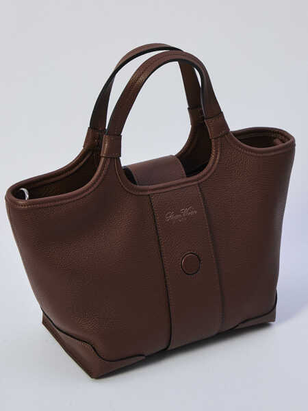 Genti de mana Roger Vivier Viv Choc Mini Bag BROWN Femei (BM 18607399) 4