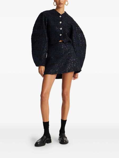 Fuste ROTATE Birger Christensen Rotate Birger Christensen Boucl Mini Skirt BLUE Femei (BM 18608466) 1