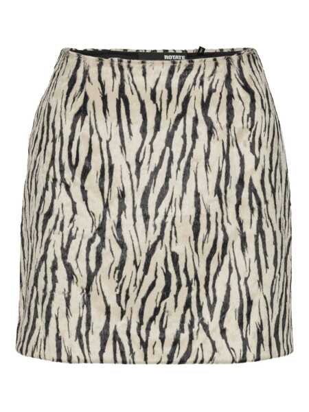 Fuste ROTATE Birger Christensen Rotate Birger Christensen Printed Faux Fur Skirt Multicolor Femei (BM 18608478) 1