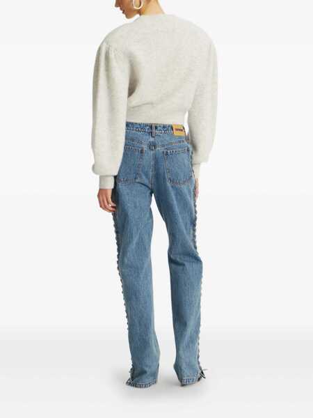 Cardigane ROTATE Birger Christensen Rotate Birger Christensen Knit Puffsleeve Cardigan GRAY Femei (BM 18608481) 3