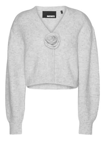 Cardigane ROTATE Birger Christensen Rotate Birger Christensen Knit Puffsleeve Cardigan GRAY Femei (BM 18608481) 1