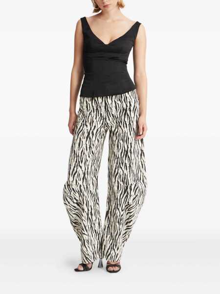 Pantaloni casual ROTATE Birger Christensen Rotate Birger Christensen Printed Twill Cargo Pants Multicolor Femei (BM 18608499) 2