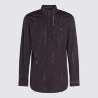 Camasi Vivienne Westwood Brown Cotton Shirt Barbati