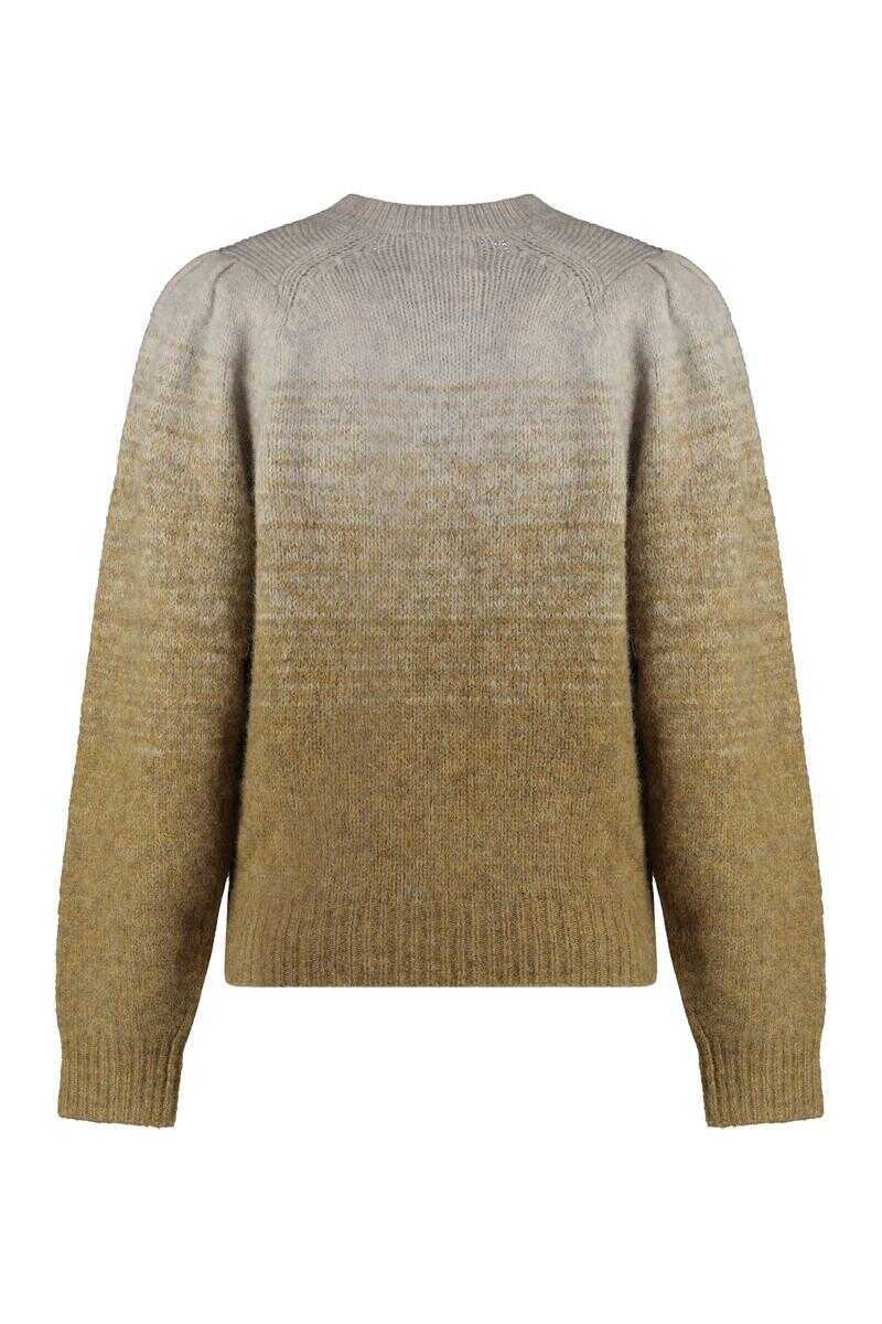 Pulovere Isabel Marant Isabel Marant toile Peytona Wool-Blend Crew-Neck Sweater Beige Femei (BM 18608994) 2
