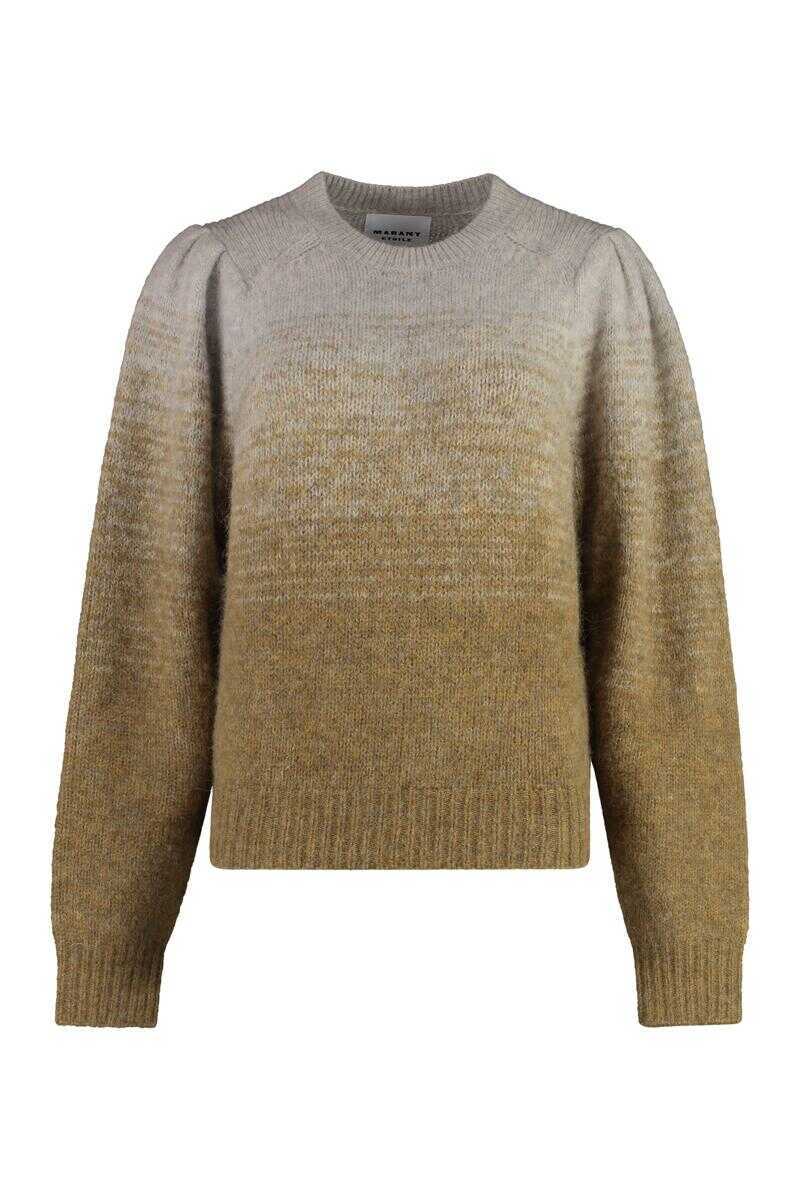 Pulovere Isabel Marant Isabel Marant toile Peytona Wool-Blend Crew-Neck Sweater Beige Femei (BM 18608994) 1