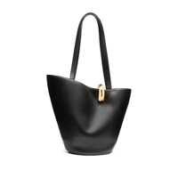 Genti de mana JACQUEMUS Dama - Genti de mana JACQUEMUS Shopper Le Bambola Moyen Con Desing Asimmetrico E Logo Sul Fronte In Pelle Nera Donna Black Femei (BM 18609084) - B-mall.ro