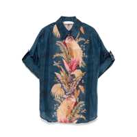 Camasi Zimmermann Ascension Printed Silk Shirt Femei