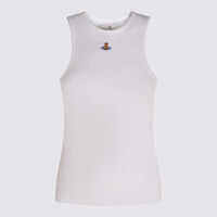 Topuri Vivienne Westwood White Cotton Top Femei