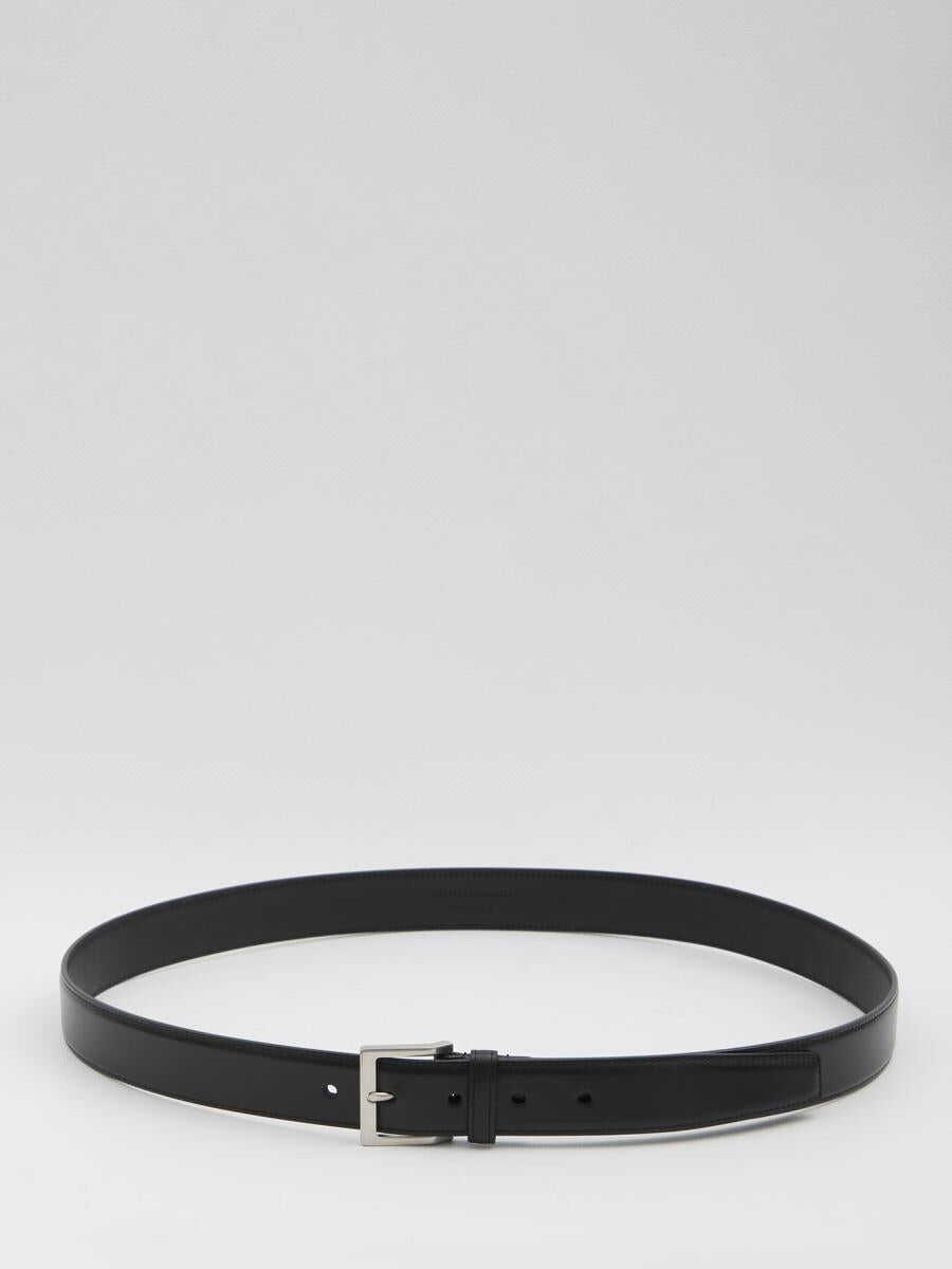 Curele Saint Laurent Belt With Square Buckle Black Barbati (BM 18609831) 1