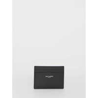 Portofele Black Leather Cardholder Barbati