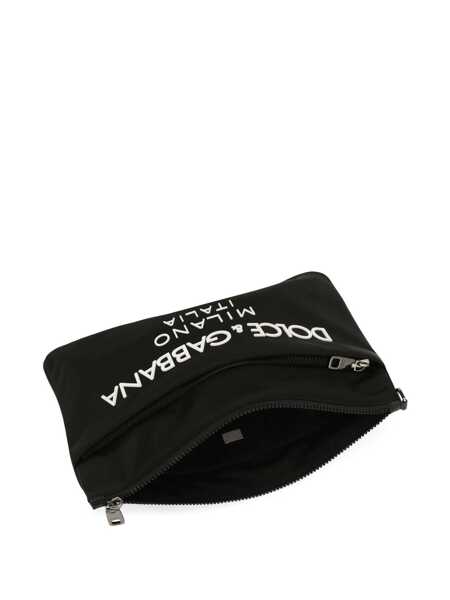 Genti de mana Dolce & Gabbana Dolce & Gabbana Nylon Pouch Black Barbati (BM 18611454) 4