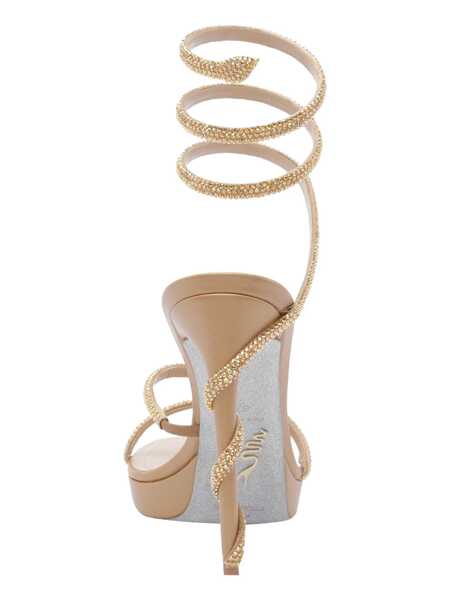 Pantofi cu toc Rene Caovilla Ren Caovilla Sandals Gold Femei (BM 18611913) 3