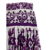 Fuste Dolce & Gabbana Dama - Fuste Dolce & Gabbana Dolce & Gabbana Majolica Print Skirt PURPLE Femei (BM 18613635) - B-mall.ro