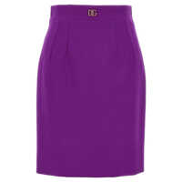 Fuste Dolce & Gabbana Metallic Logo Skirt Femei