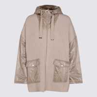 Geci Herno Beige Wool Capes Femei