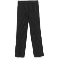 Pantaloni casual Michael Kors Pinstriped Wool Trousers Femei