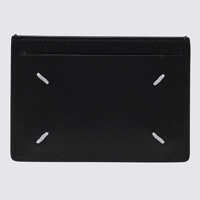 Portofele Maison Margiela Dama - Portofele Maison Margiela Maison Margiela Black Leather Slim 3C Card Holder Black Femei (BM 18618246) - B-mall.ro
