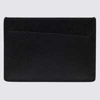 Portofele Maison Margiela Black Leather Slim 3C Card Holder Femei
