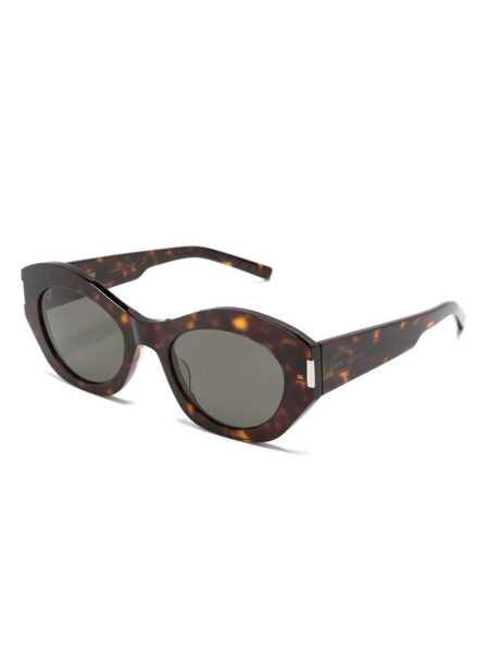 Ochelari de soare Saint Laurent SAINT LAURENT Sunglasses HAVANA HAVANA GREY Femei (BM 18619095) 2