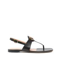 Sandale Valentino Garavani Vlogo Signature Leather Thong Sandals Femei