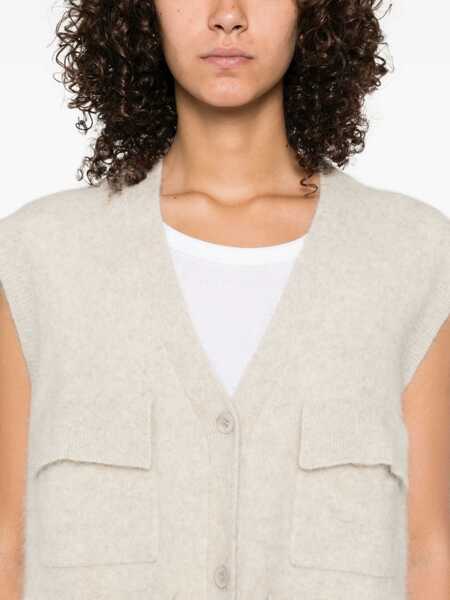 Veste casual P.A.R.O.S.H. Maxi pocket Vest BURRO Femei (BM 18621205) 5