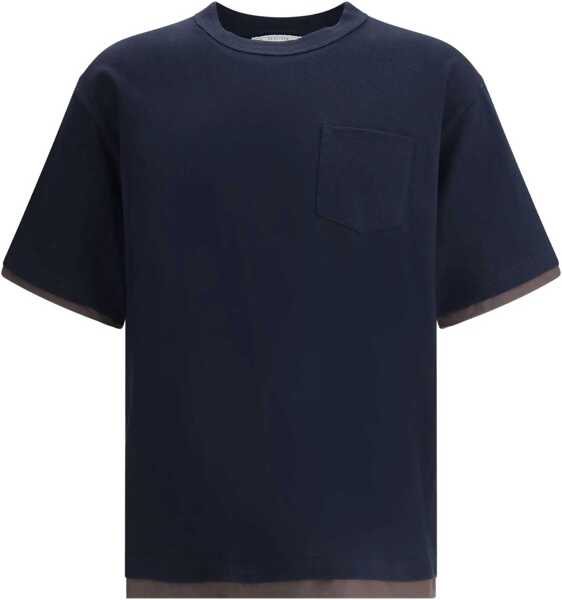 Tricouri Sacai T-Shirt double layers NAVY Barbati (BM 18621208) 2