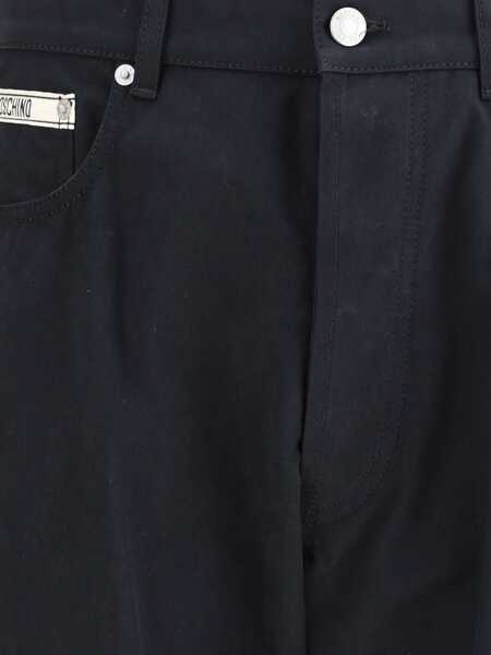 Pantaloni casual Moschino Cotton Pants Nero Barbati (BM 18621211) 4