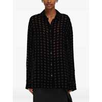 Imbracaminte Dama pagina 209 - Camasi casual Ferragamo Velvet devor Shirt NERO Femei (BM 18621226) - B-mall.ro