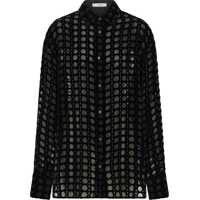 Camasi casual Velvet devoré Shirt Femei