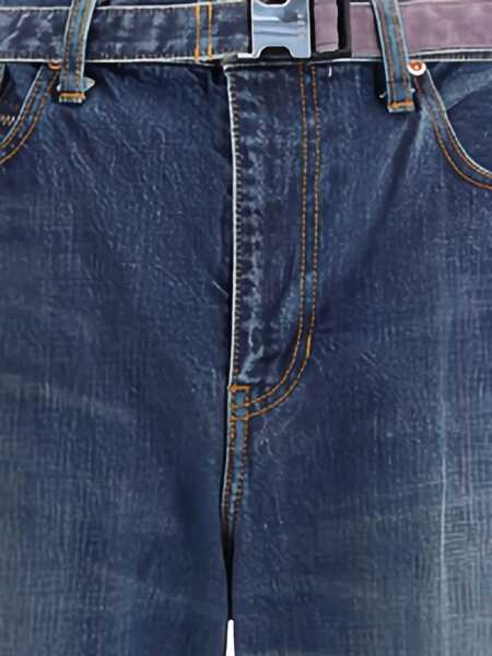 Blugi Sacai Denim Pants BLUE Barbati (BM 18621232) 5