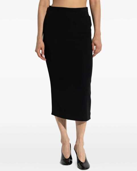 Fuste Givenchy Midi Skirt with pleated detail BLACK Femei (BM 18621247) 3