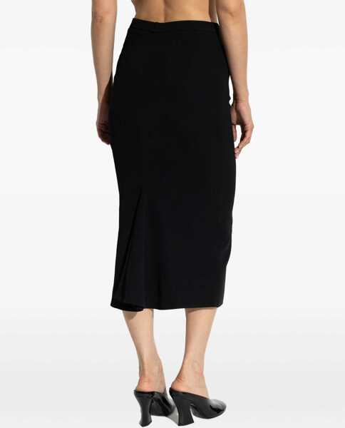 Fuste Givenchy Midi Skirt with pleated detail BLACK Femei (BM 18621247) 4