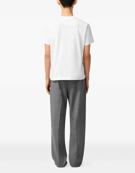 Tricouri AMI Paris Logo T-Shirt BLANC Barbati (BM 18621250) 4