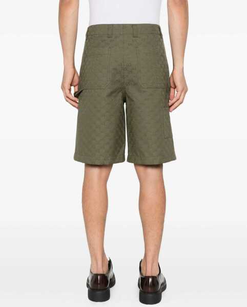 Pantaloni scurti Gucci GG pattern Shorts RUSTY GREEN Barbati (BM 18621262) 4