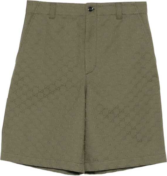 Pantaloni scurti Gucci GG pattern Shorts RUSTY GREEN Barbati (BM 18621262) 1