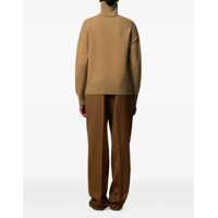 Imbracaminte Dama pagina 241 - Pulovere AMI Paris Ami De Coeur Turtleneck Sweater CAMEL/NOIR Femei (BM 18621448) - B-mall.ro