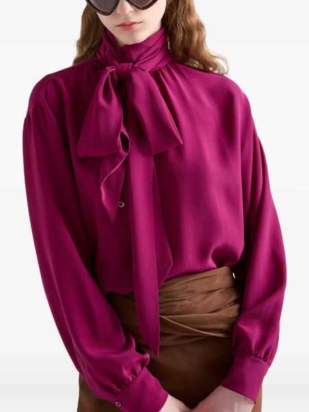 Bluze Prada Silk Blouse AMARENA Femei (BM 18621496) 4