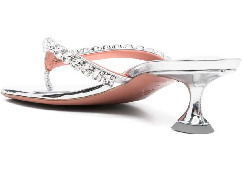 Sandale AMINA MUADDI Gigi Sandals SILVERWHITE CRYSTALS Femei (BM 18621523) 3