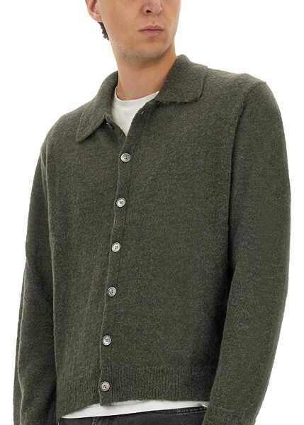 Cardigane OUR LEGACY Alapaca Cardigan GREEN Barbati (BM 18621547) 4