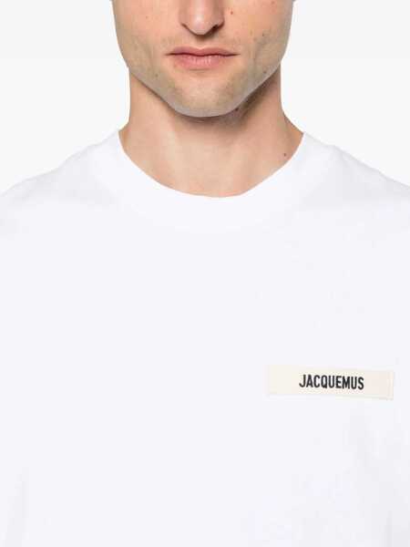 Tricouri JACQUEMUS The Grosgrain Shirt WHITE Barbati (BM 18621559) 4