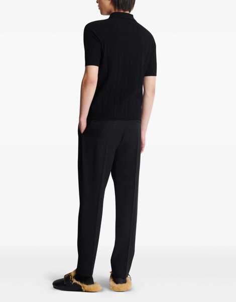 Tricouri Polo Balmain Knitted Polo. BLACK Barbati (BM 18621565) 4