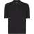 Balmain Knitted Polo. BLACK