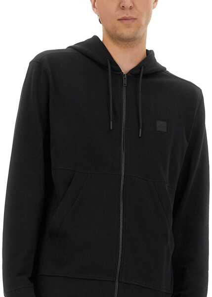 Bluze de trening Hugo Boss Cotton Sweatshirt With Logo BLACK Barbati (BM 18621574) 4